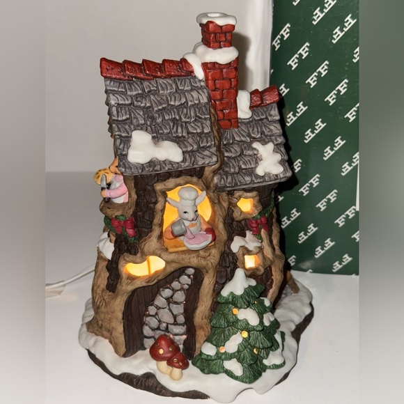 MR. WINTERBERRY'S PIE SHOP HOLIDAY HAMLET FITZ & FLOYD ENCHANTED FOREST 1994 - Picture 4 of 9